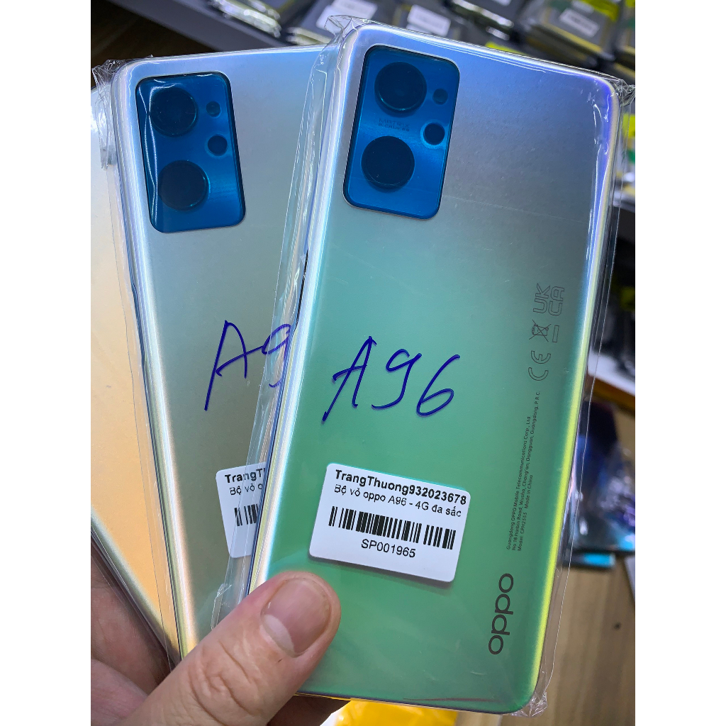 Bộ xương vỏ zin oppo A96 - 4G / kèm kính cam, phím bấm