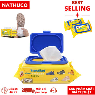 Khăn lau giày sạch vết bẩn gói 30 tờ lau sạch các vết bẩn cứng đầu vệ sinh giày sạch sẽ tiện lợi