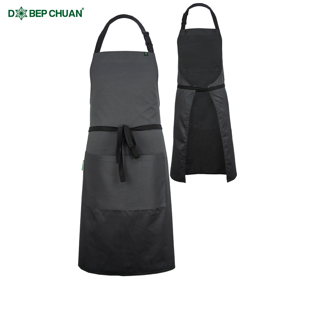 TẠP DỀ YẾM ĐẦU BẾP CHUYÊN DỤNG CHEF X DÀI 90CM VÀ 1M MÀU GHI CHÌ APRON - CHARCOAL