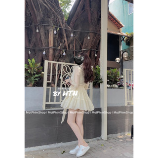 ĐẦM ĐŨI THẮT DÂY 3 MÀU