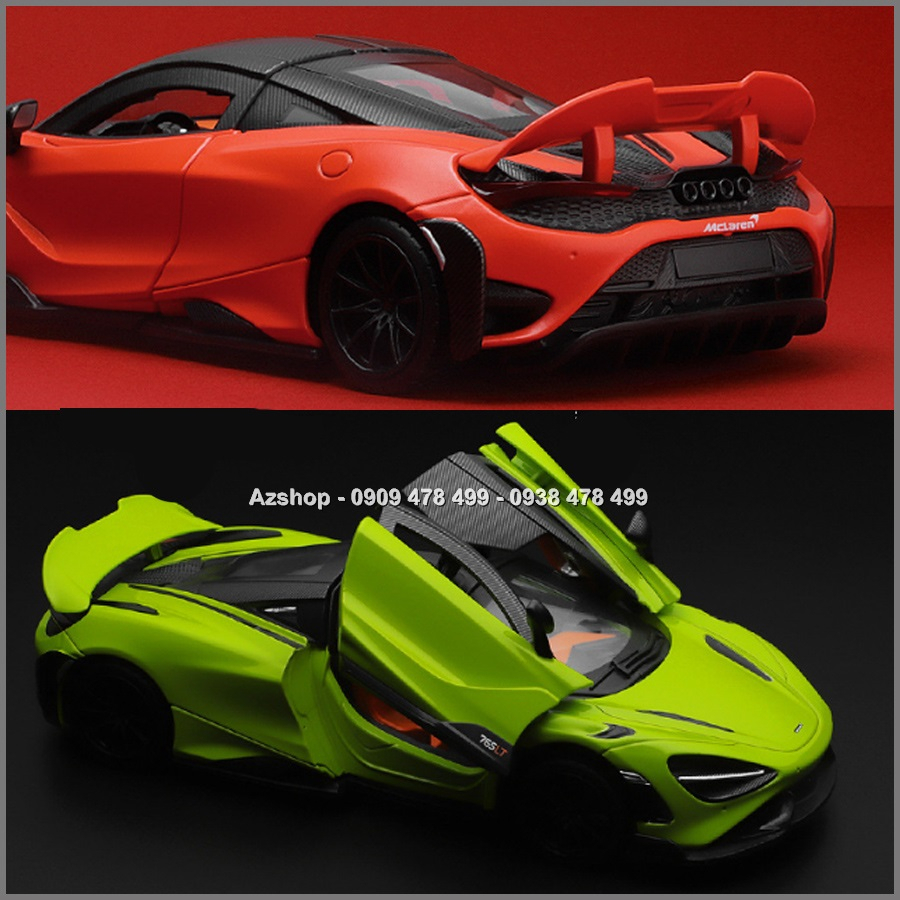 Xe Mô Hình Kim Loại Tỉ Lệ 1:24 - McLaren 765 LT - Caipo