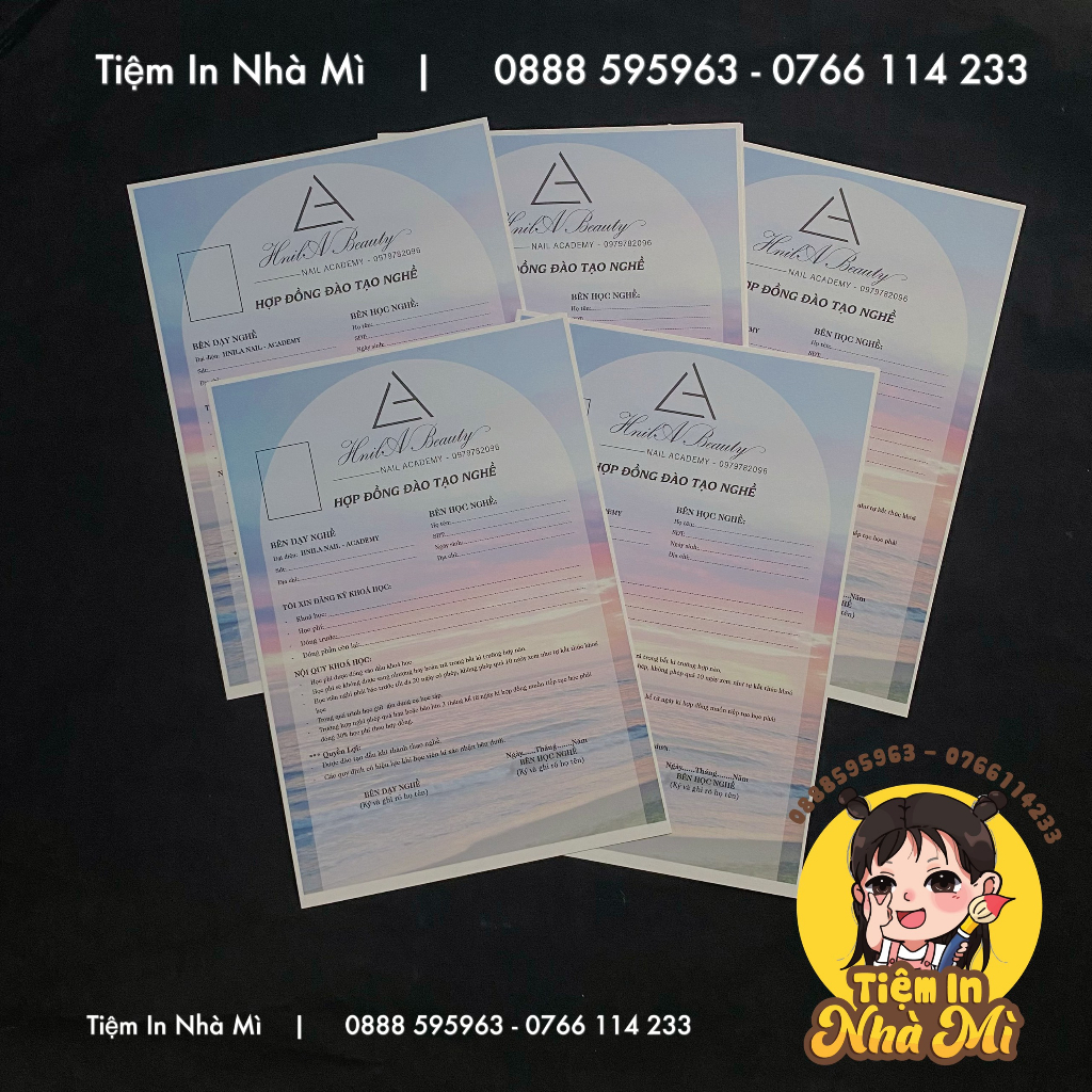 Hợp đồng đào tạo nghề Nail / Salon / Spa