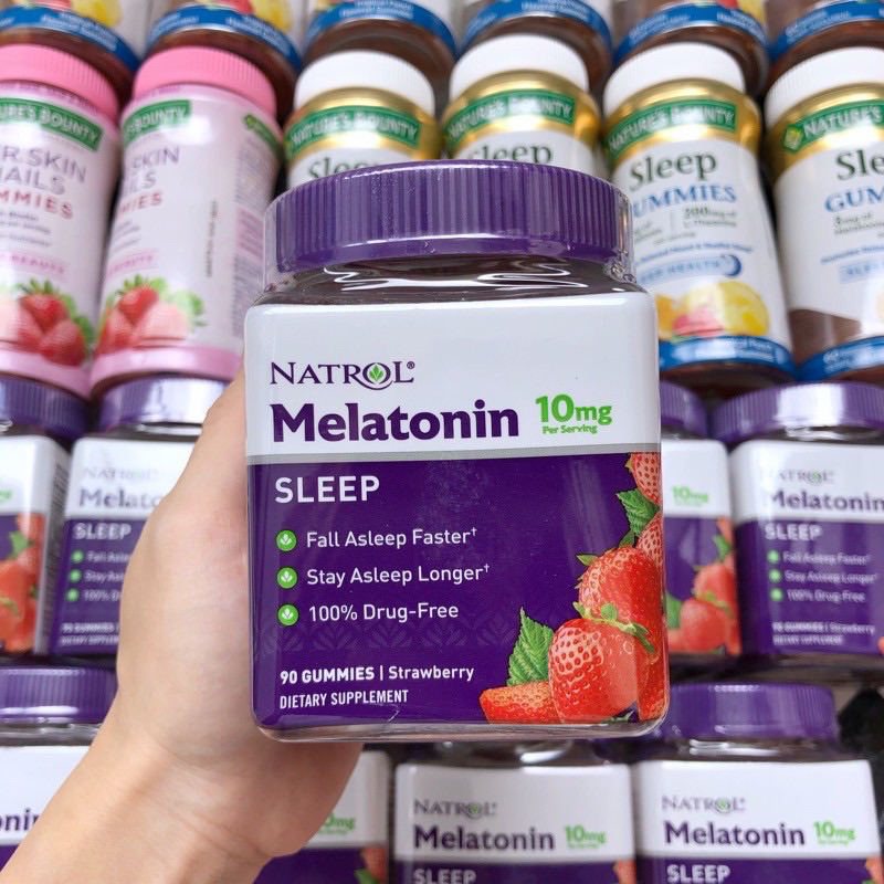 Kẹo dẻo ngủ ngon Melatonin 10mg 90 viên