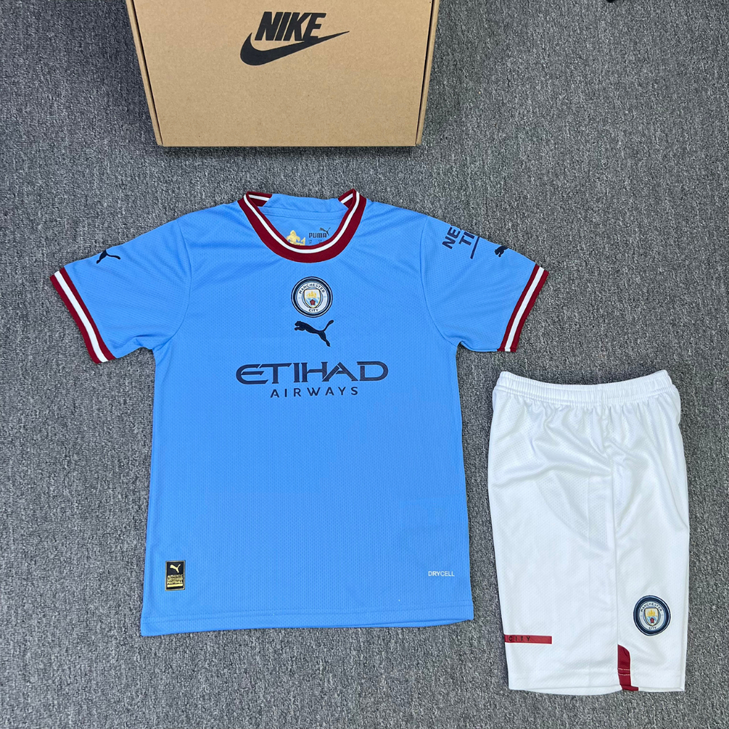 Áo bóng đá trẻ em áo đá banh Manchester city - mc -man city cho bé từ 1 đến 15 tuổi - aobongda999.vn