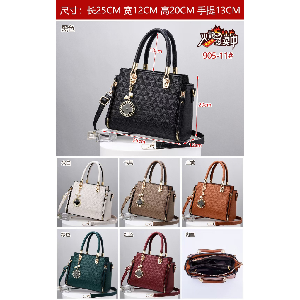 Túi xách nữ trung niên thời trang 2023 nhiều ngăn mua tặng mẹ da PU cao cấp