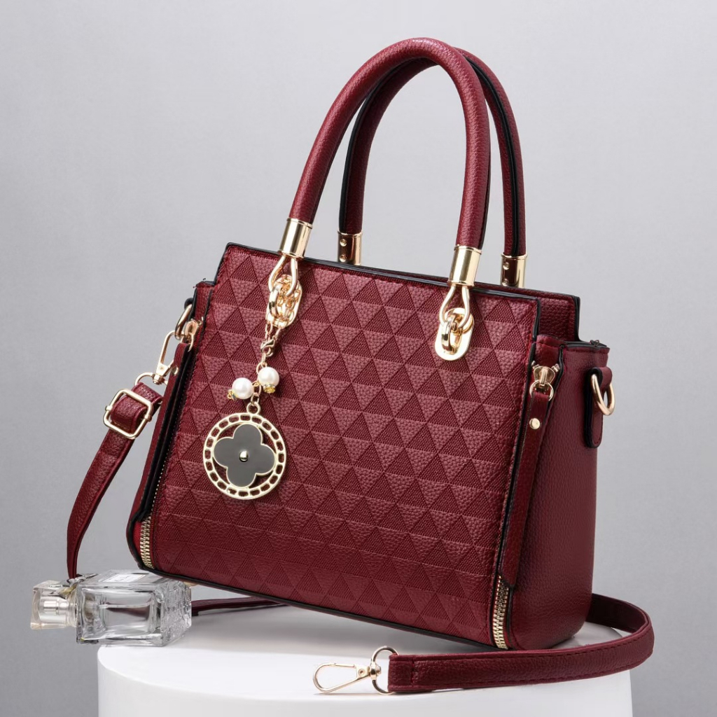 Túi xách nữ trung niên thời trang 2023 nhiều ngăn mua tặng mẹ da PU cao cấp