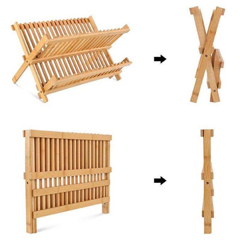 Giá đỡ bát đĩa bằng tre tự nhiên