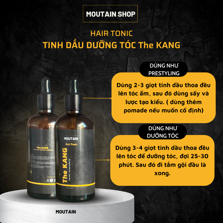 Tinh Dầu Dưỡng Tóc Kích Thích Mọc Tóc The KANG 100mL Hair Tonic  Moutain Shop