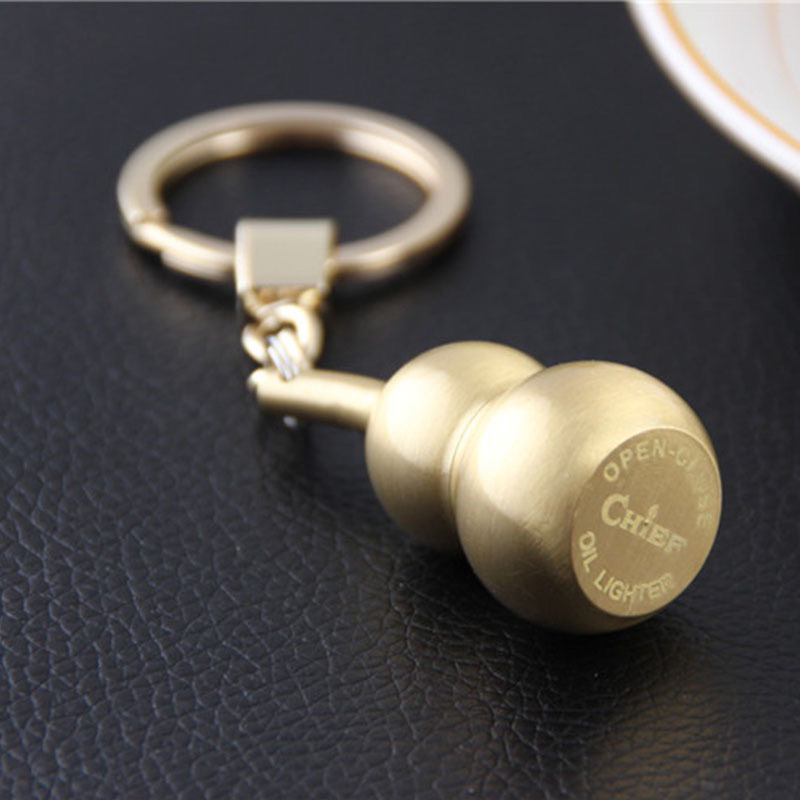 Móc khoá hồ lô quet đồng nguyên khối cao cấp thích hợp trang trí chìa khoá xe máy oto edc