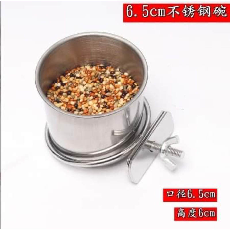 Cóng Ăn Treo Lồng Cho Chim, Vẹt, Chất Liệu Inox Chống Rỉ Sét, An Toàn, Cho Thú Cưng