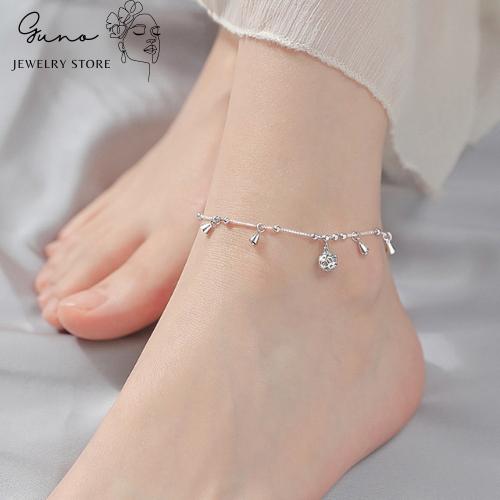 lắc chân chuông bạc tượng trưng trí tuệ may mắn S925 _gunojewelry