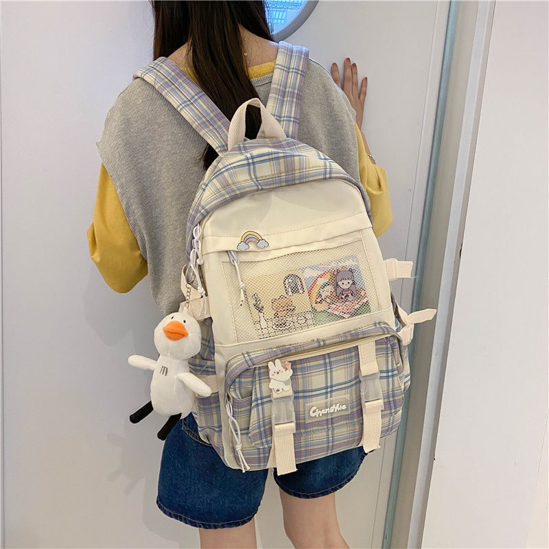 Balo nữ đi học thời trang Ulzzang Hàn Quốc, cặp sách đẹp hàng cao cấp dễ thương