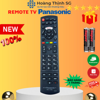 Remote điều khiển tivi panasonic rm-l1268, điều khiển tv panasonic các dòng tivi smart /led/ lcd - tặng kèm pin