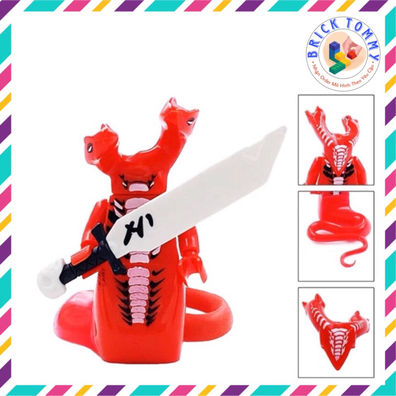 Đồ Chơi Lắp Ráp Mô Hình Nhân Vật Ninjago Rắn Chúa Đuôi Đỏ Fangtom