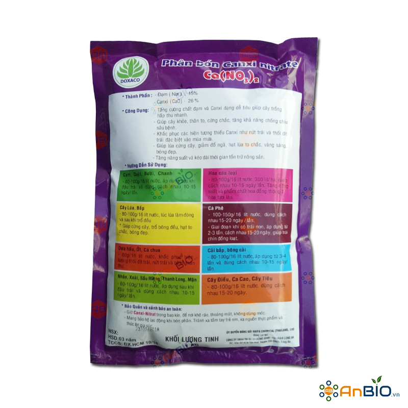CANXI NITRAT Ca2 15-0-0 26 CaO
