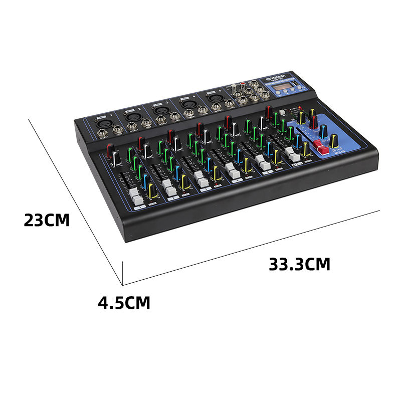 Bàn Trộn Âm Thanh Mixer Yamaha F7 USB - 7 Kênh Cao Cấp - Chuyên Hát Livestream, Hát Karaoke Gia Đình, Phòng Thu Âm