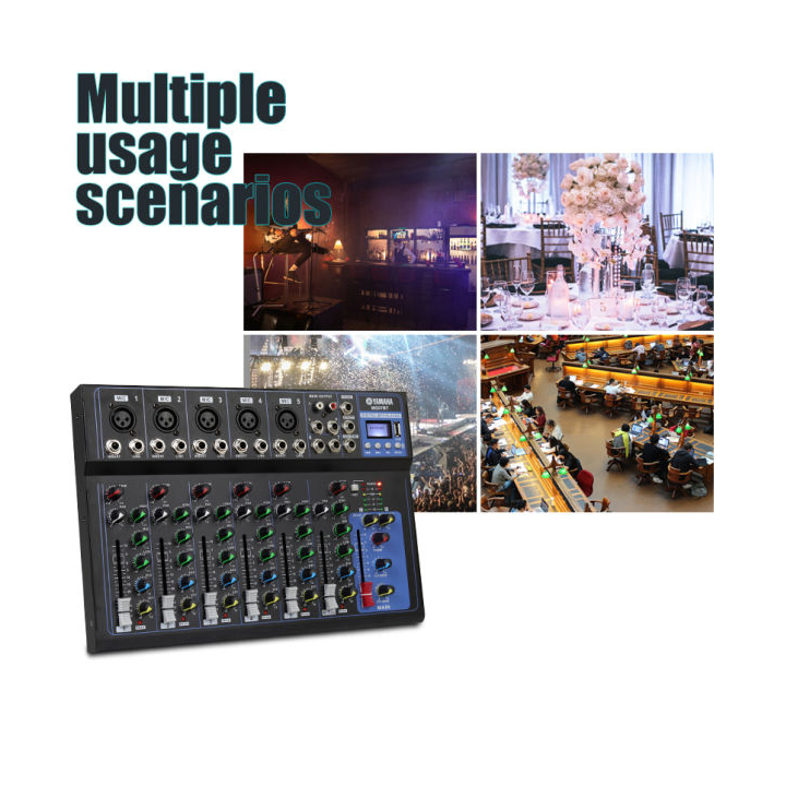 Bàn Trộn Âm Thanh Mixer Yamaha F7 USB - 7 Kênh Cao Cấp - Chuyên Hát Livestream, Hát Karaoke Gia Đình, Phòng Thu Âm