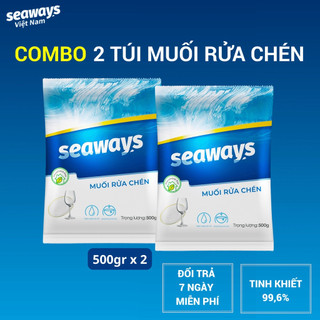 Combo 2 túi muối rửa bát Seaways cho máy rửa bát