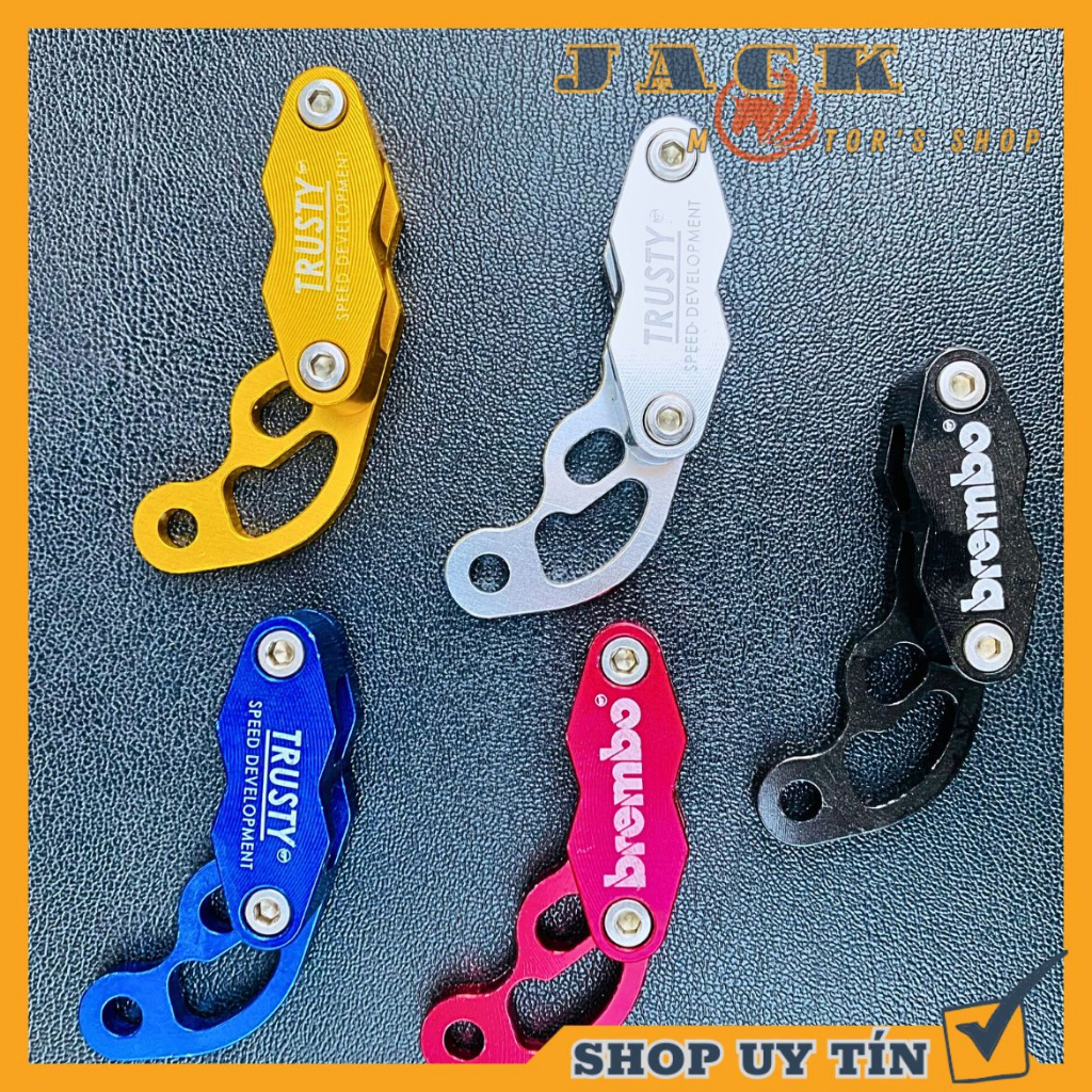 Pat kẹp dây dầu BremBo CNC full nhôm 2 lỗ siêu đẹp nhẹ đa năng