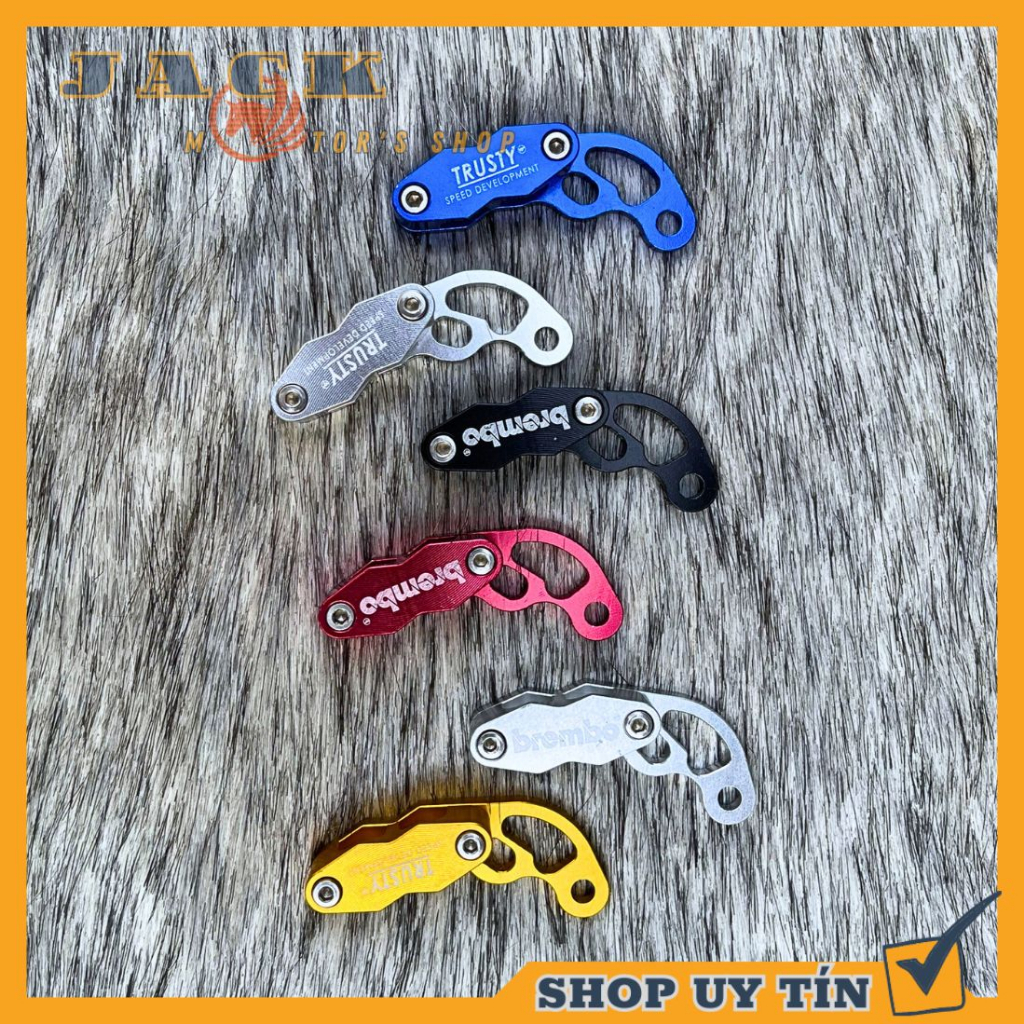 Pat kẹp dây dầu BremBo CNC full nhôm 2 lỗ siêu đẹp nhẹ đa năng