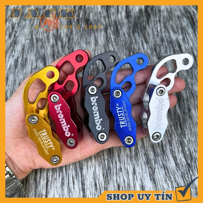 Pat kẹp dây dầu BremBo CNC full nhôm 2 lỗ siêu đẹp nhẹ đa năng