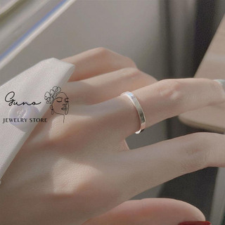 Nhẫn freesize bạc trơn tròn nam nữ đơn giản bagic bạc 925 _gunojewelry