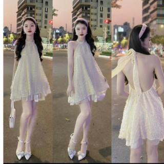 ĐẦM CỔ YẾM HỞ LƯNG PHỐI LƯỚI😍