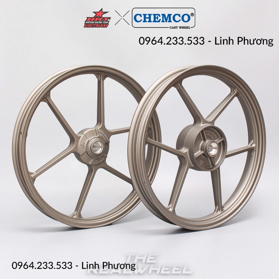 Hàng chính hãng Mâm Jupiter SILVER - 1.6-1.85-17 - BRT Chemco