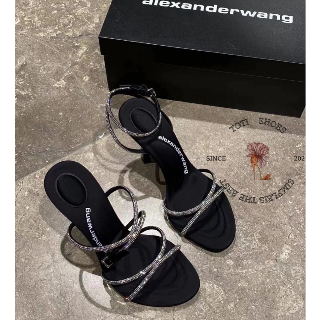 GIÀY CAO GÓT TOTIIE STORE - SANDAL NỮ HAI QUAI NGANG MẢNH ĐÍNH ĐÁ PHONG CÁCH THỜI TRANG HIỆN ĐẠI G2304320