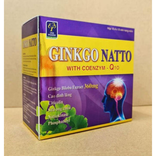 Ginkgo natto Bổ Sung Dưỡng Chất Cho Não hiệu quả Q10 100 viên