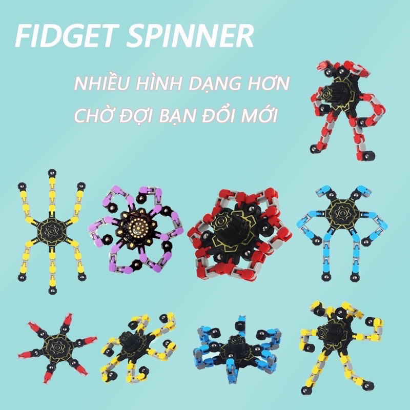 Đồ chơi con quay Spinner Robot biến hình thông minh cho bé yêu