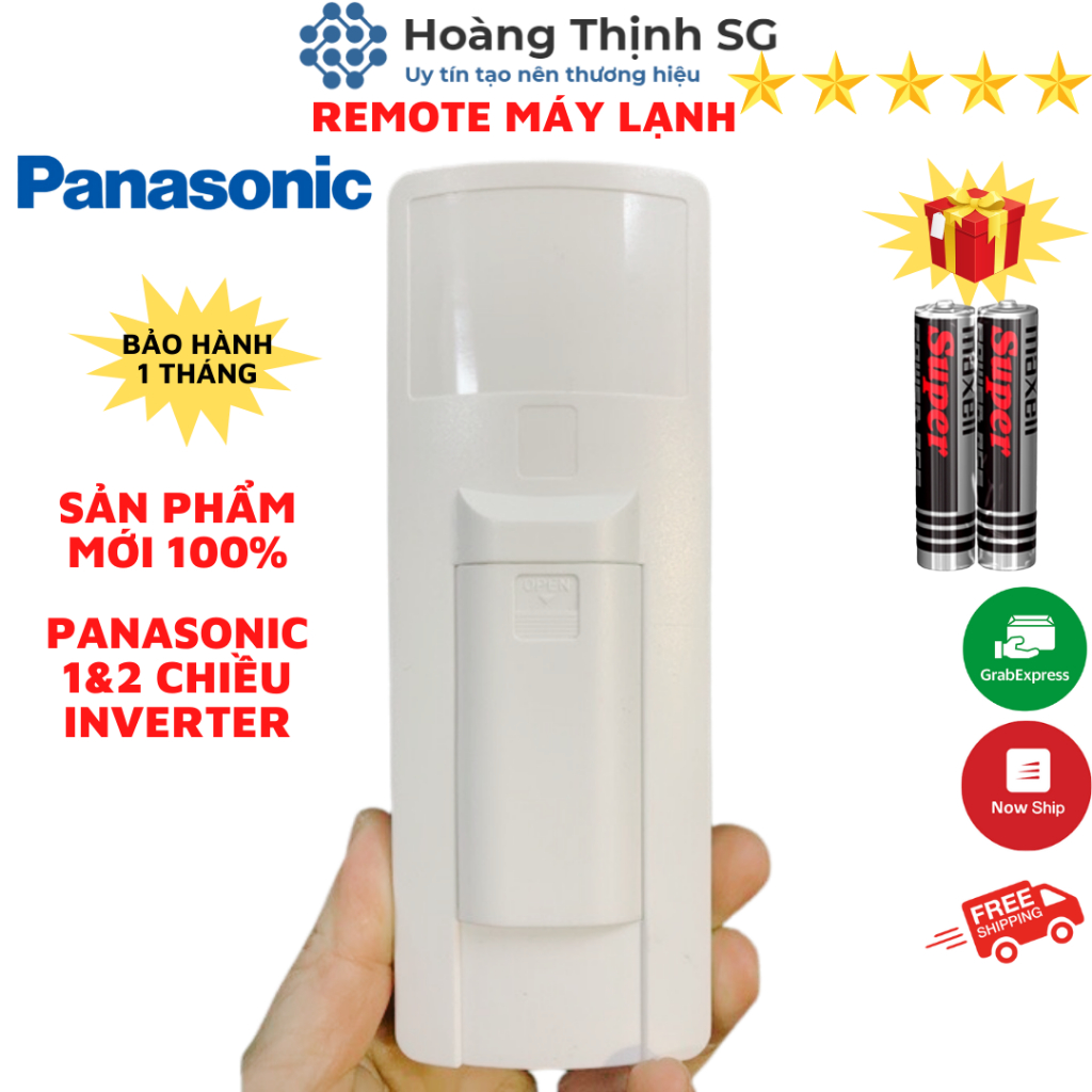 Điều khiển điều hòa Panasonic Inverter, remote máy lạnh panasonic - Tặng kèm pin