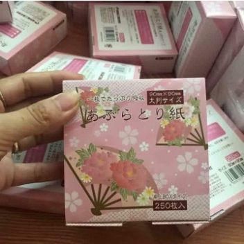 Set 250 Tờ Giấy Thấm Dầu Nhật Bản
