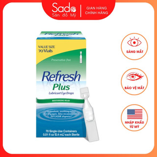 Nước nhỏ mắt Refresh Refresh Plus Lubricant Eye Drops 70 tép 9/24