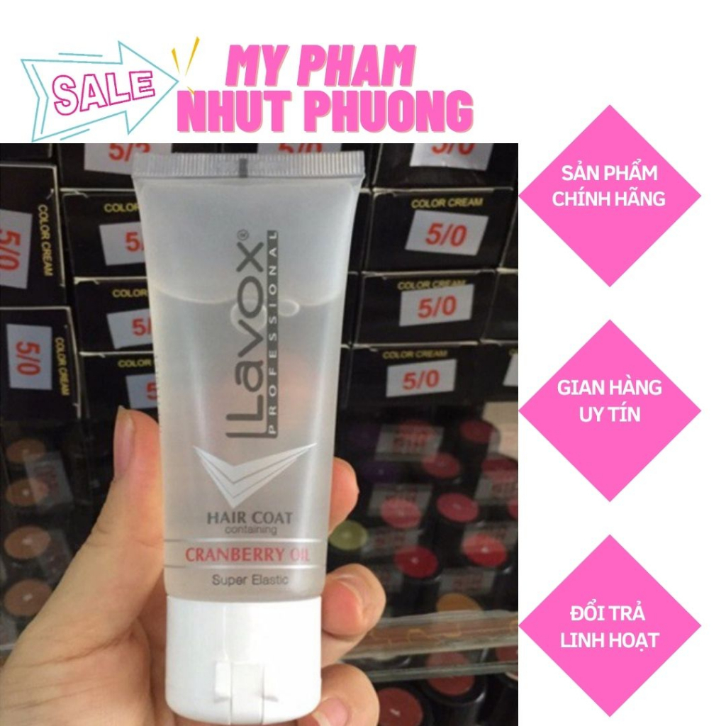 Dầu dưỡng bóng tóc lavox trắng