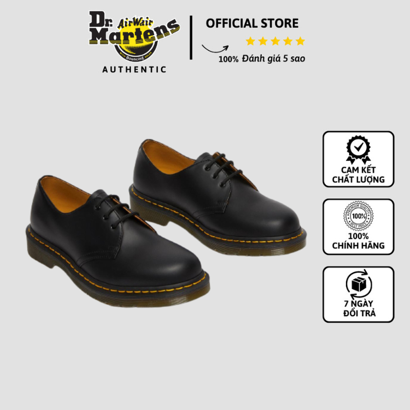 Giày Tây Dr. Martens Chính Hãng Hoàng Phúc Oxford Da Smooth 1461- Giày Nam/Nữ Cao Cấp