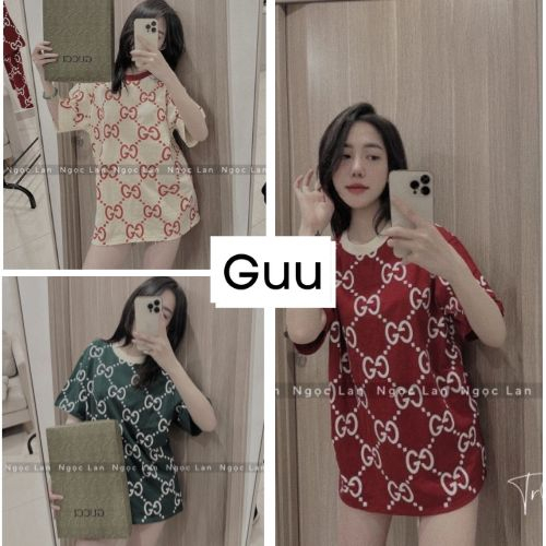 Áo phông 3158 cổ tròn vải cotton khô hàn quốc GUU
