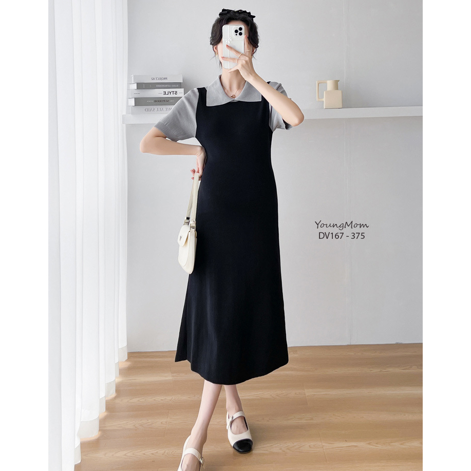 Đầm bầu DV167 hàng nhập cao cấp shop Young Mom