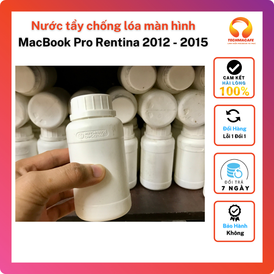 Nước tẩy lớp chống lóa màn hình Macbook Pro Retina 2012 - 2015