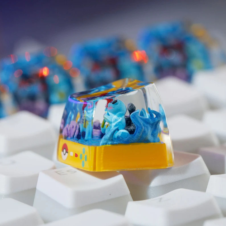 Nút Keycap Pokemon Squirtle Dành cho bàn phím cơ