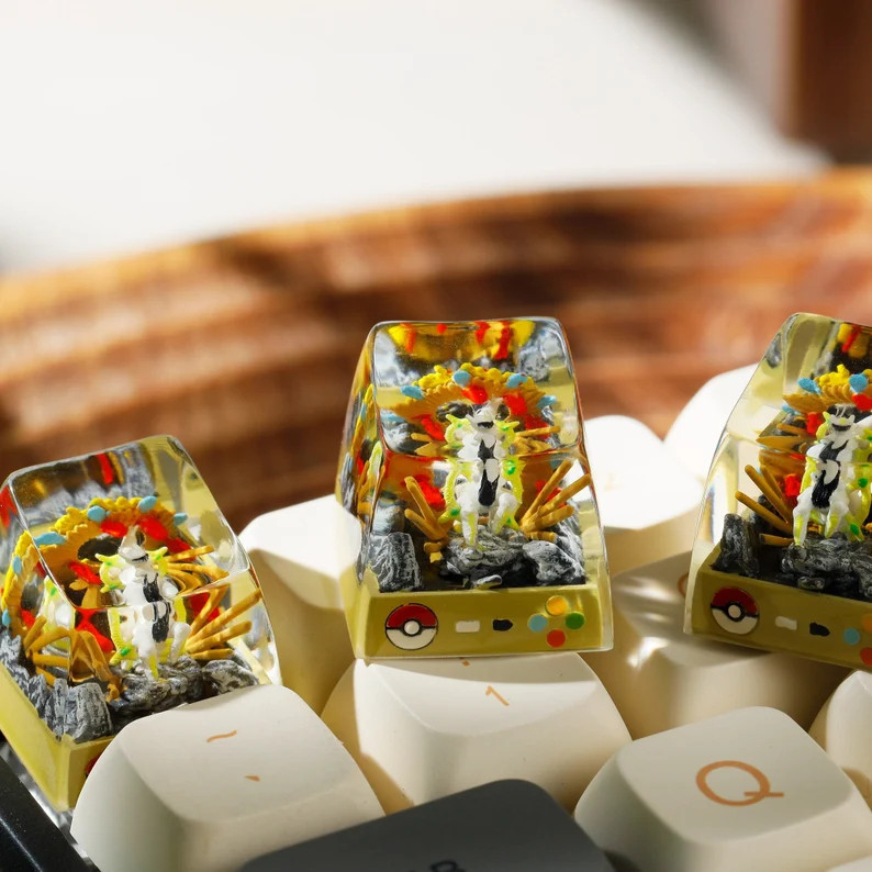 Nút Keycap Resin Pokemon Arceus Dành cho bàn phím cơ