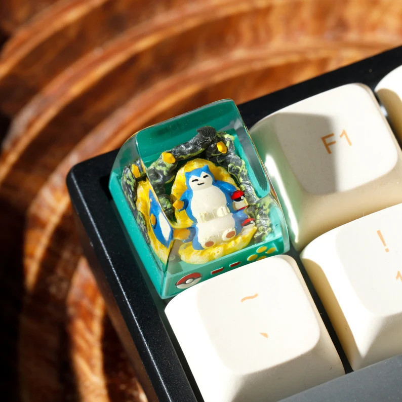 Nút Keycap Resin Pokemon Snorlax Dành cho bàn phím cơ