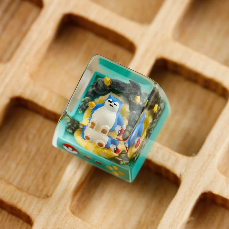 Nút Keycap Resin Pokemon Snorlax Dành cho bàn phím cơ