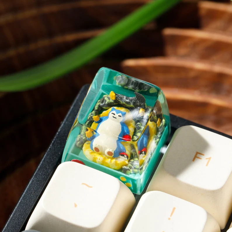 Nút Keycap Resin Pokemon Snorlax Dành cho bàn phím cơ