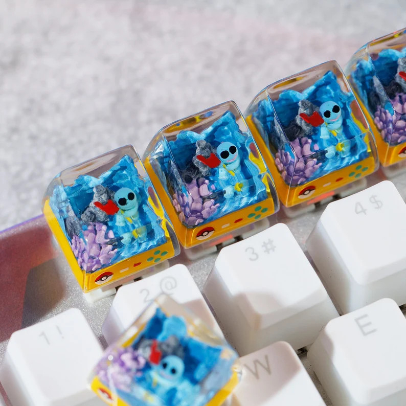 Nút Keycap Pokemon Squirtle Dành cho bàn phím cơ