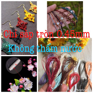 ✨5 mét Chỉ sáp khâu may đồ da - thắt vòng tay macrame