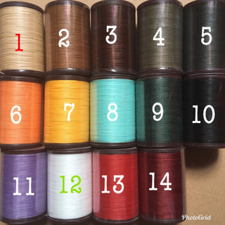 🌺 0.45-0.8MM Chỉ sáp khâu may đồ da thắt vòng tay macrame waxed polyester thread