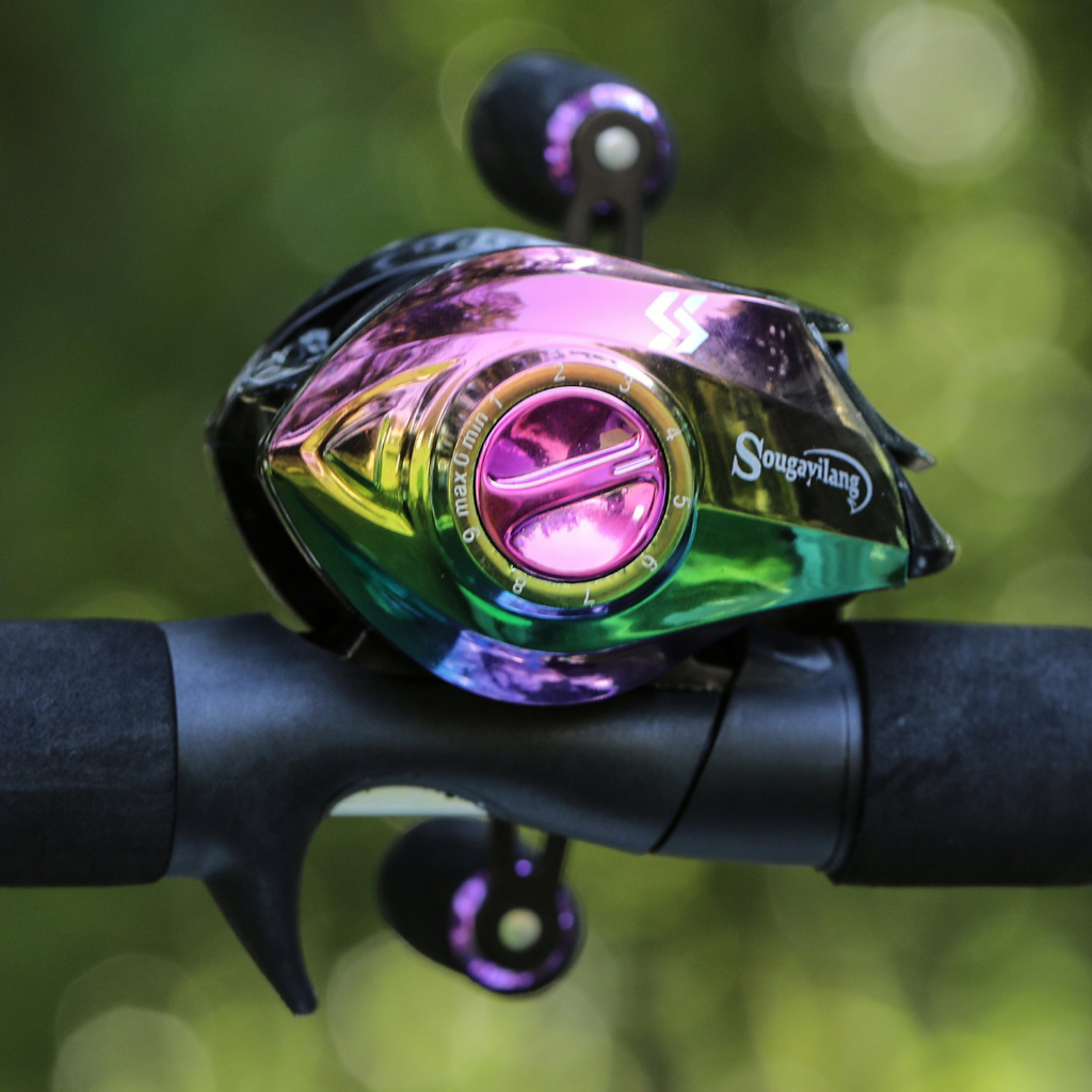 Máy Câu Ngang,7.2:1 Tỷ lệ bánh răng,19+1BB Vòng bi,Cuộn trolling 10kg,Máy Câu Cá Tay Trái Và Tay Phải