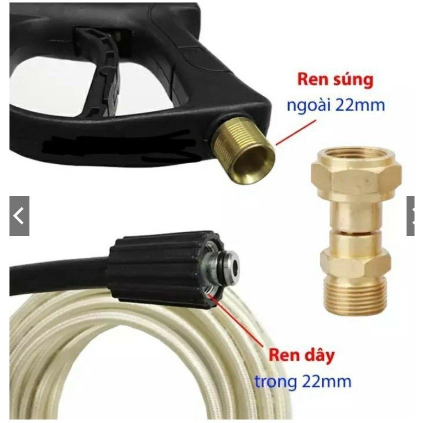 DỤNG CỤ RỬA XE ÁP LỰC CAO 345BAR-5000PSI ĐẦU NGẮN MAXSHINE H10 DUCTHANHSHOP