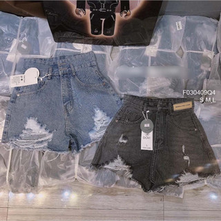 Quần short jean mẫu mới phối rách lưng cao siêu tôn dáng!